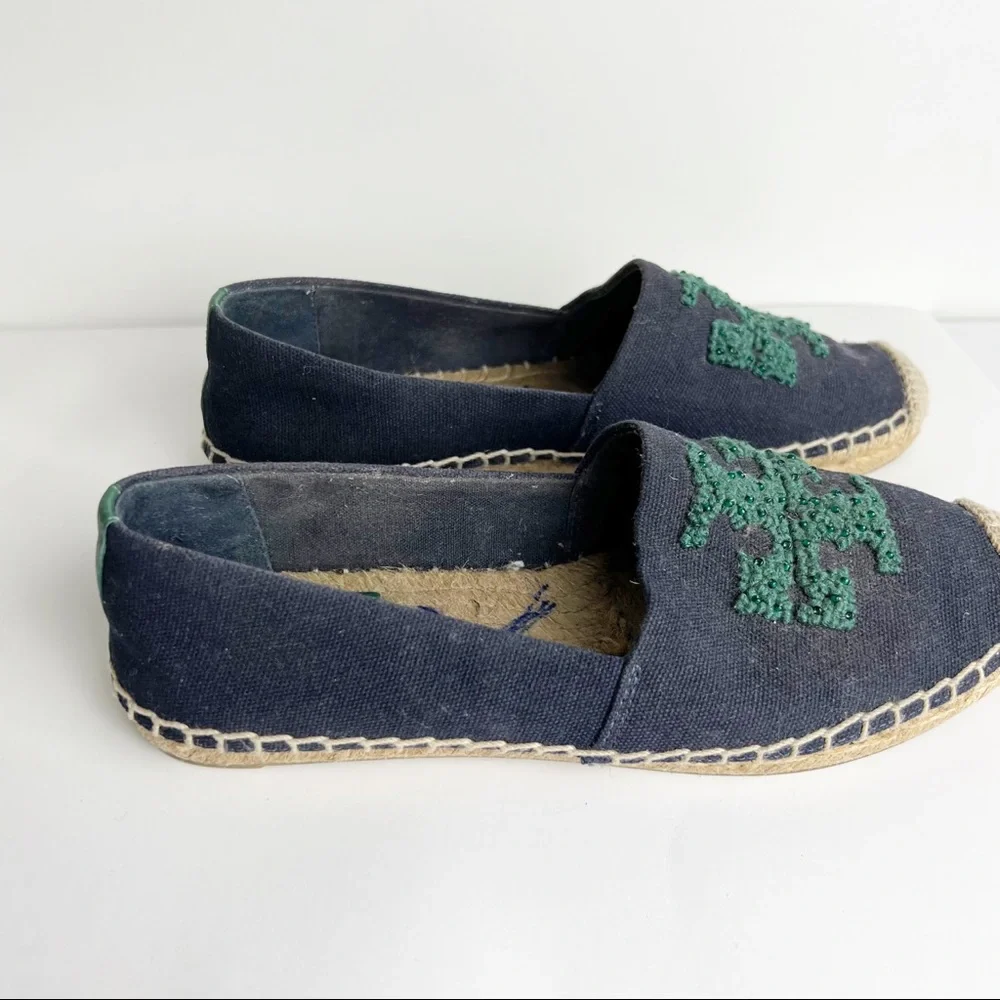 Tory Burch Elisa logo slip on espadrilles - Picture 2 of 4